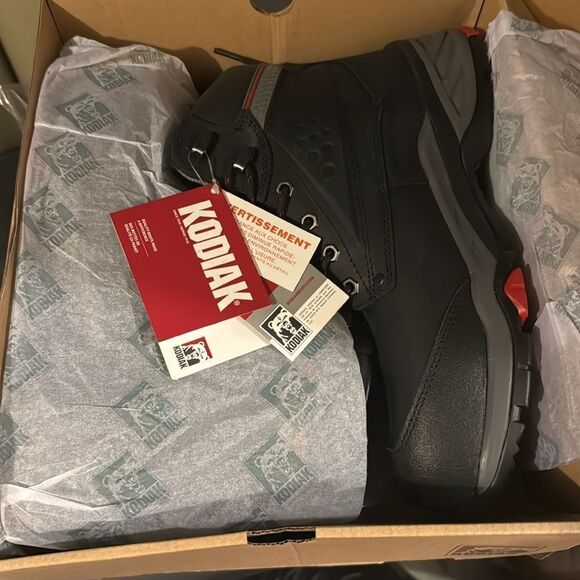 Kodiak Men's Crusade Composite Toe Waterproof Work Hiker Boot KD0A4NKADWX Black - Picture 8 of 9